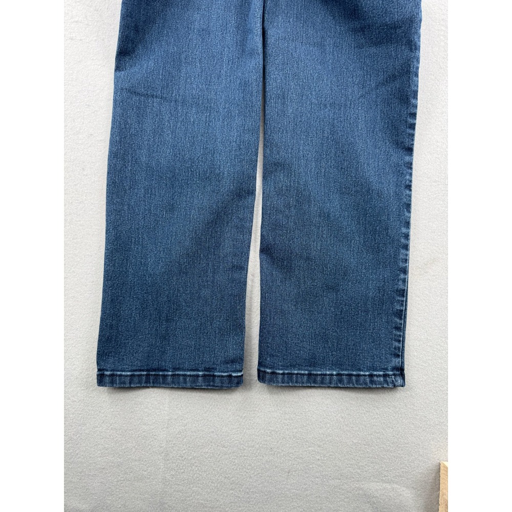 Democracy Ab Solution Straight Leg Jeans Womens 10T Tall (32x31) Blue Denim - Picture 10 of 10